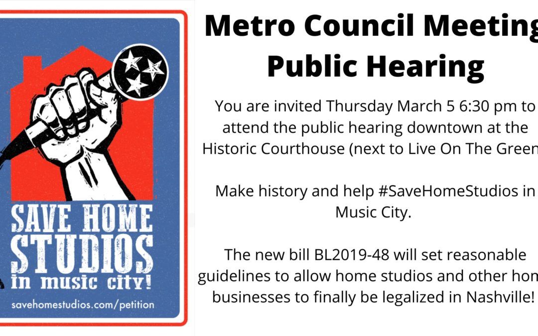 March 5th Nashville Planning Commission Meeting